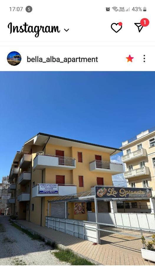 Bella Alba Apartment On The Beach Алба Адриатика Екстериор снимка